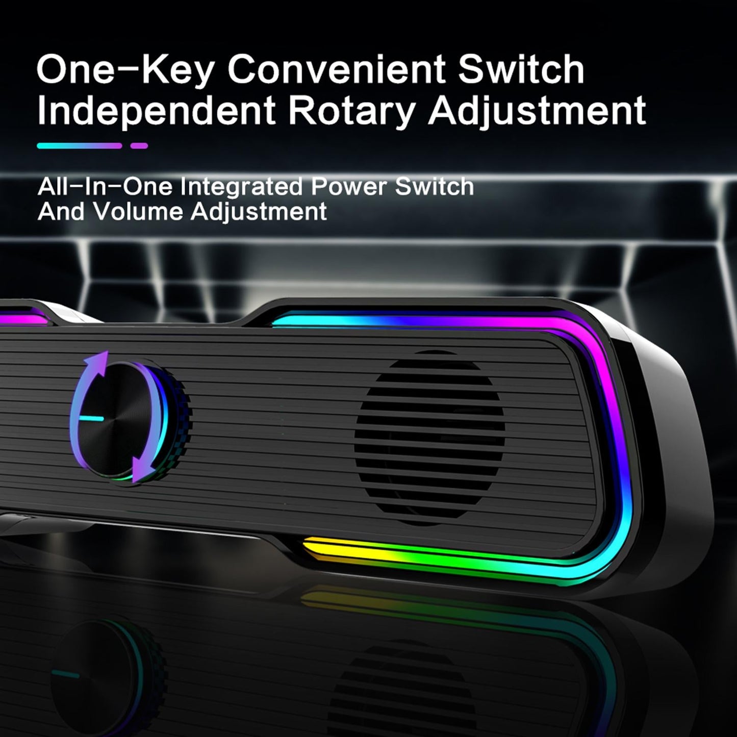 Speaker Audio System Enhanced Sound Desktop with Cable for Computer Driver