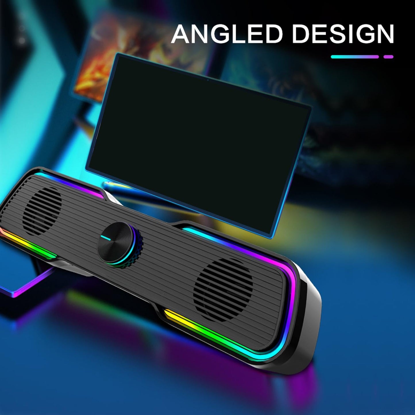 Speaker Audio System Enhanced Sound Desktop with Cable for Computer Driver