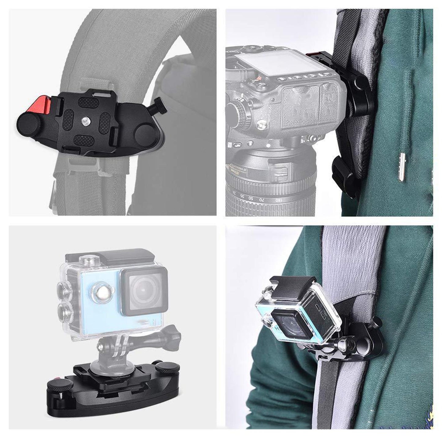 Universal Waist Belt Buckle Large Loading Mount for DSLR Digital Cameras