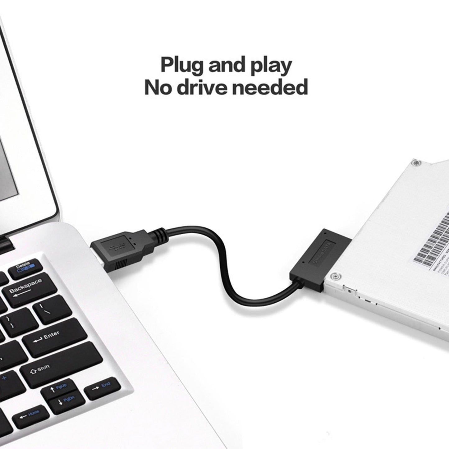 USB 2.0 to 7+6 13pin Sata Adapter Cable External Converter Hard Drive