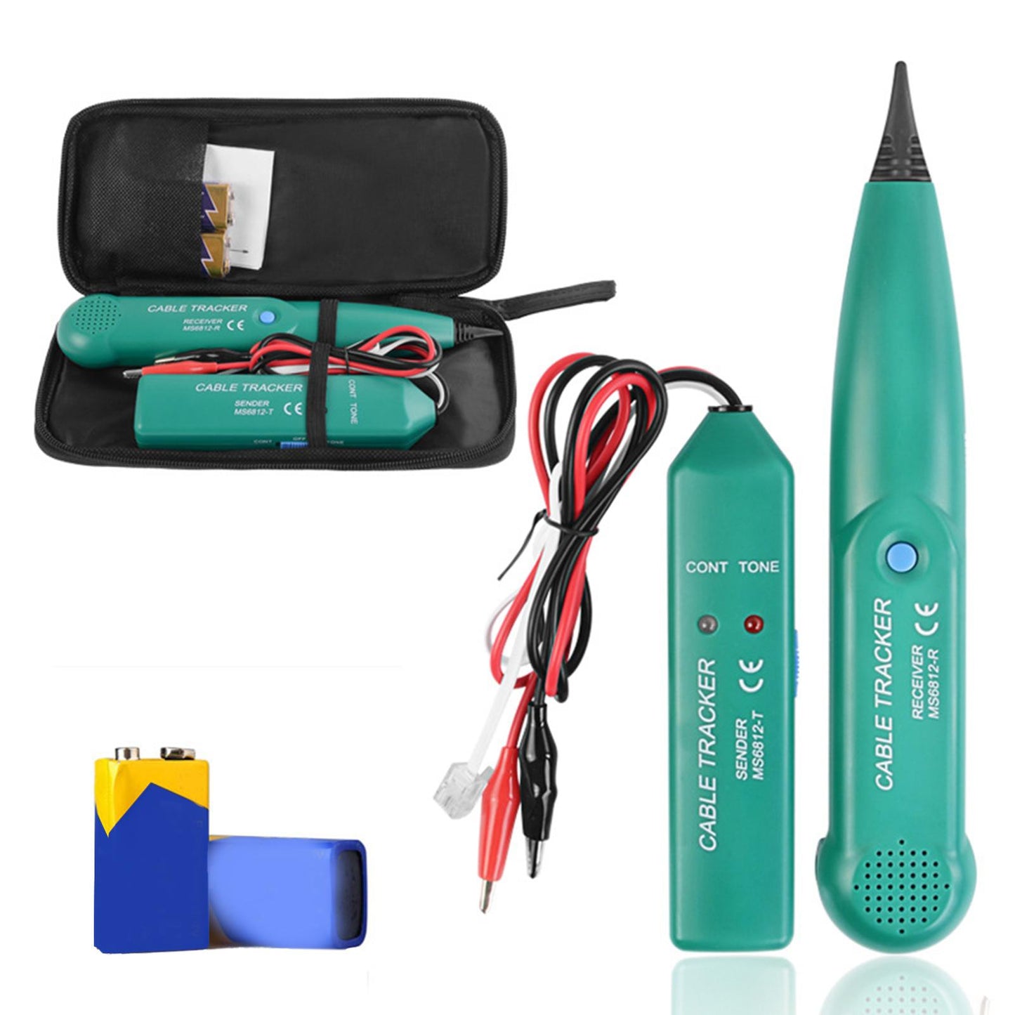 Cable Tracker Repair Tool Range 100 Hz-300 KHz Telephone Wire for Cat5 Cat6