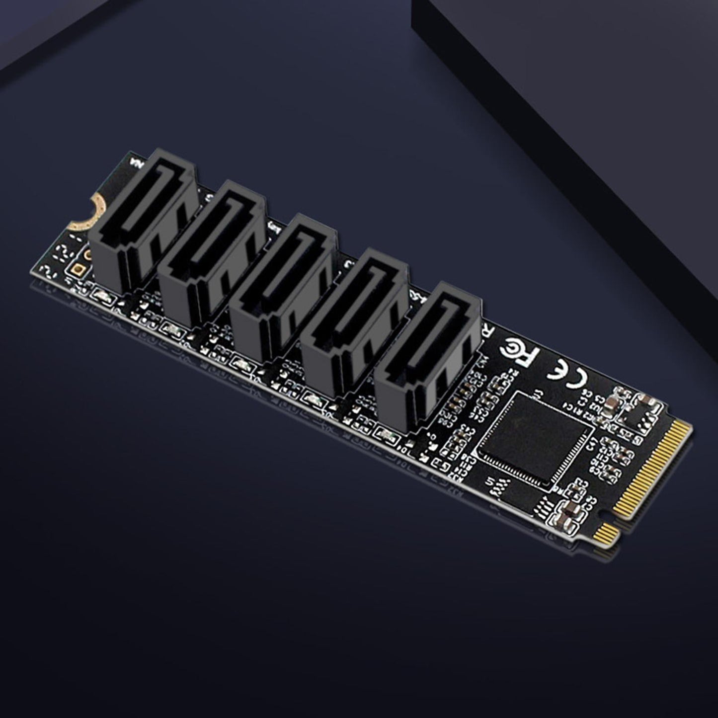 Adapter Card Hard Disk SI-Pex40139 Jmb585 Chipset 5 Port for PCIe PC Desktop