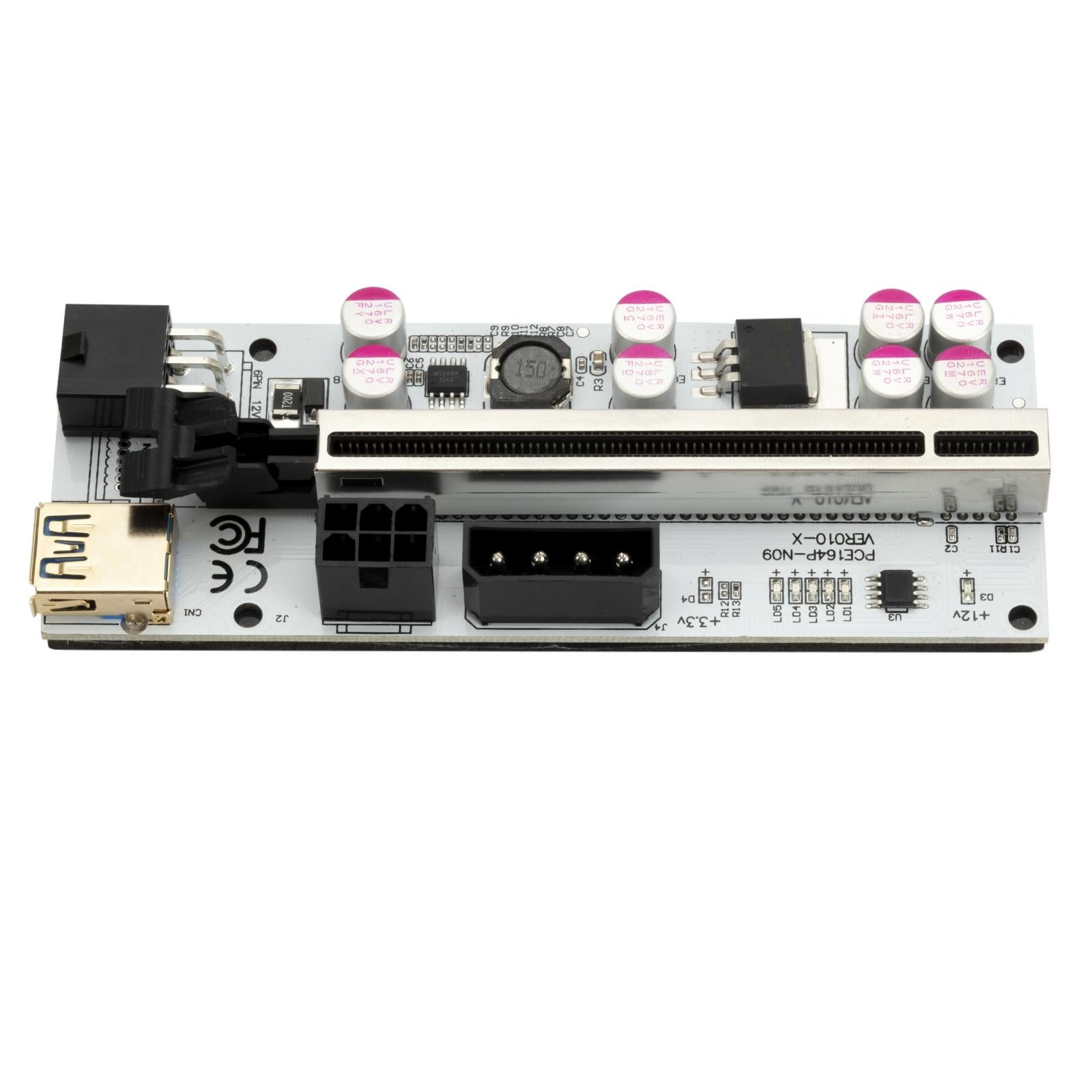 USB 3.0 PCI-E Riser Card with 23.62'' USB 3.0 Cable 16x Riser Adapter ...