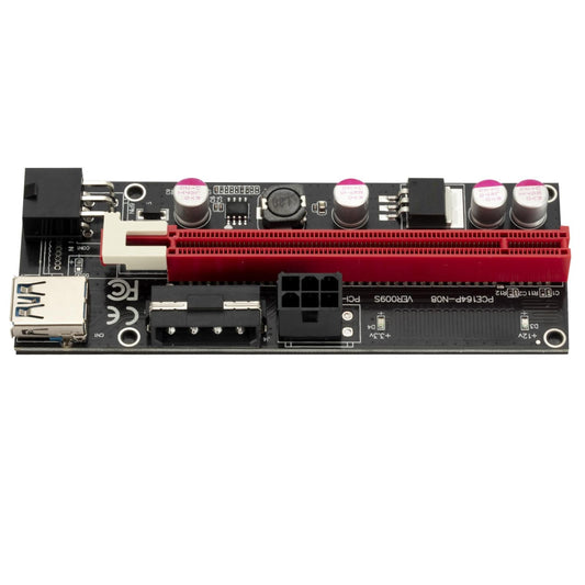 USB 3.0 PCI-E Riser Adapter 15Pin to 6 Pin Power 1x 4x 8x 16x Extender