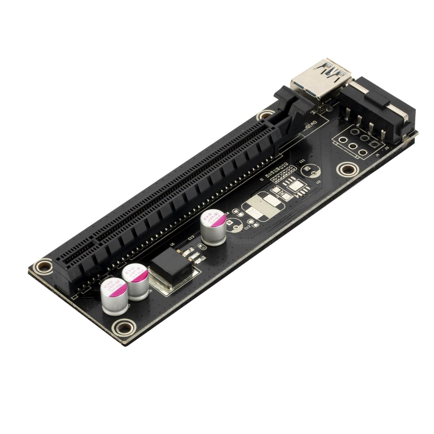 PCIe Riser Card Adapter GPU Riser Adapter 6-Pin PCI-E to SATA Power Cable