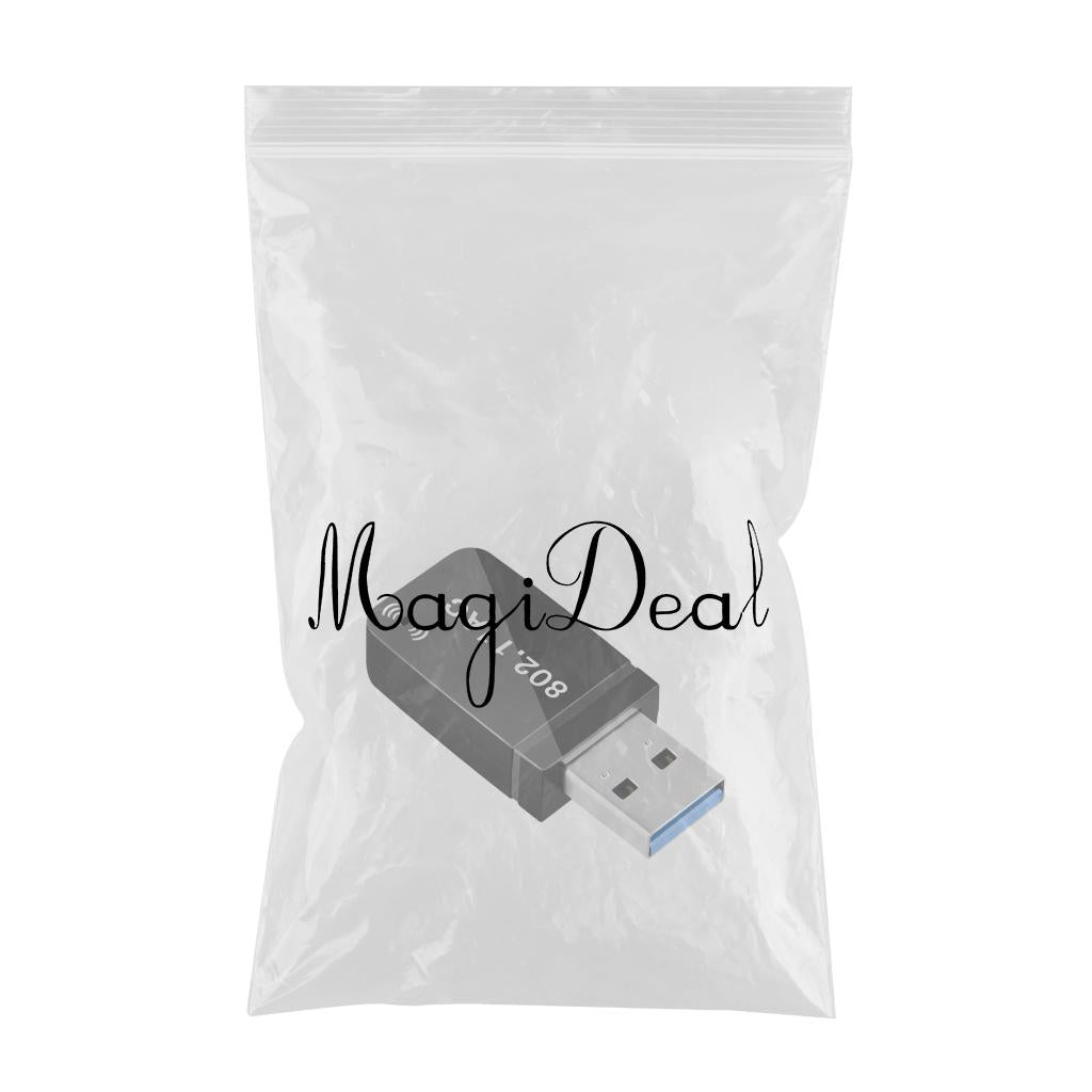 1200Mbps USB WiFi Adapter Dual Band 2.4G/5G 802.11AC for Desktop PC Computer