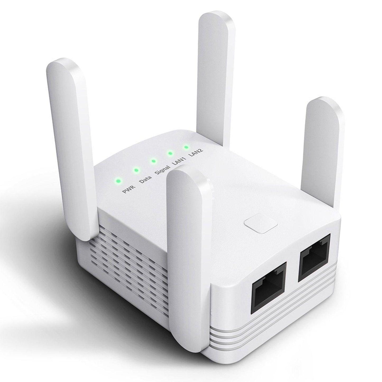 1200Mbps WiFi Extender Router Booster 2.4G 5G Dual Band Amplifier US White