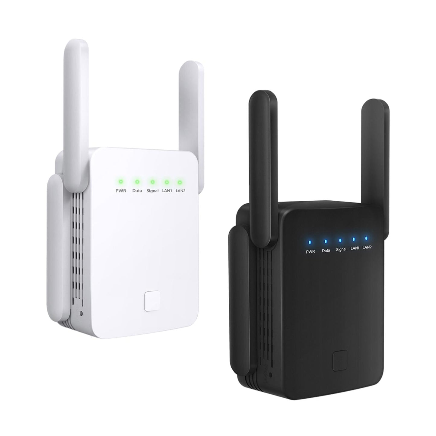 1200Mbps WiFi Extender Router Booster 2.4G 5G Dual Band Amplifier US White
