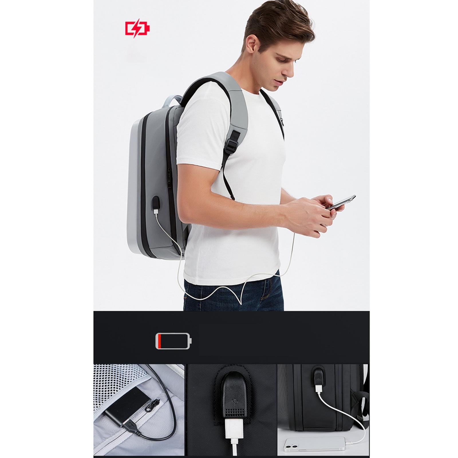 Waterproof Laptop Backpack Resistant Lightweight for Travel Hiking Men Black