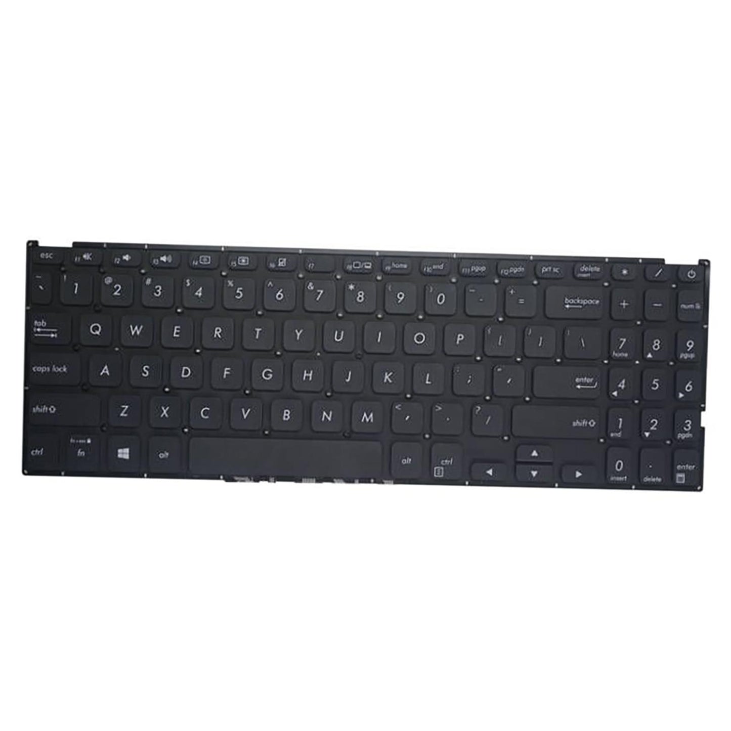 US Layout Laptop Keyboard Black for Asus Vivobook X512 X512FA Easy Install