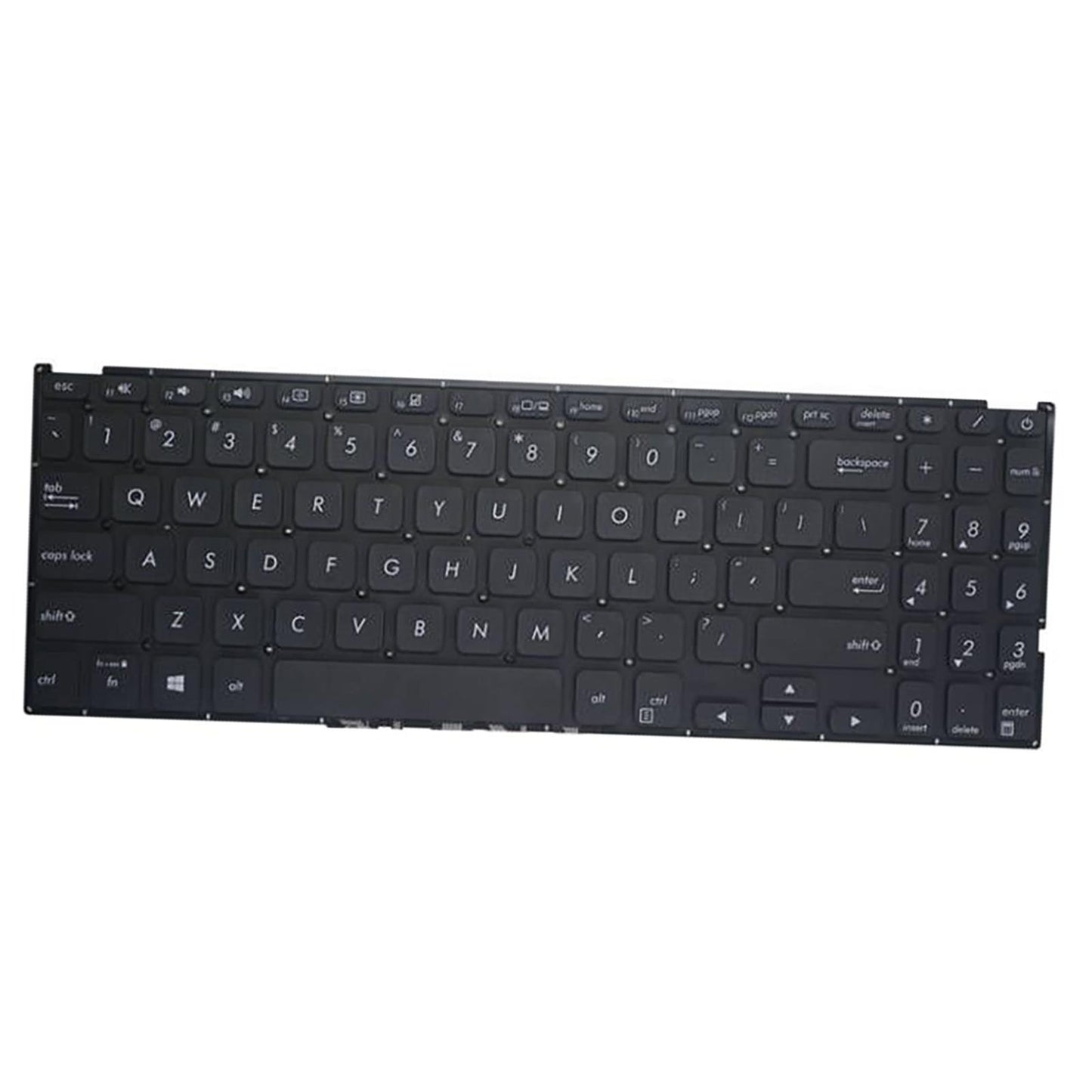 US Layout Laptop Keyboard Black for Asus Vivobook X512 X512FA Easy Install