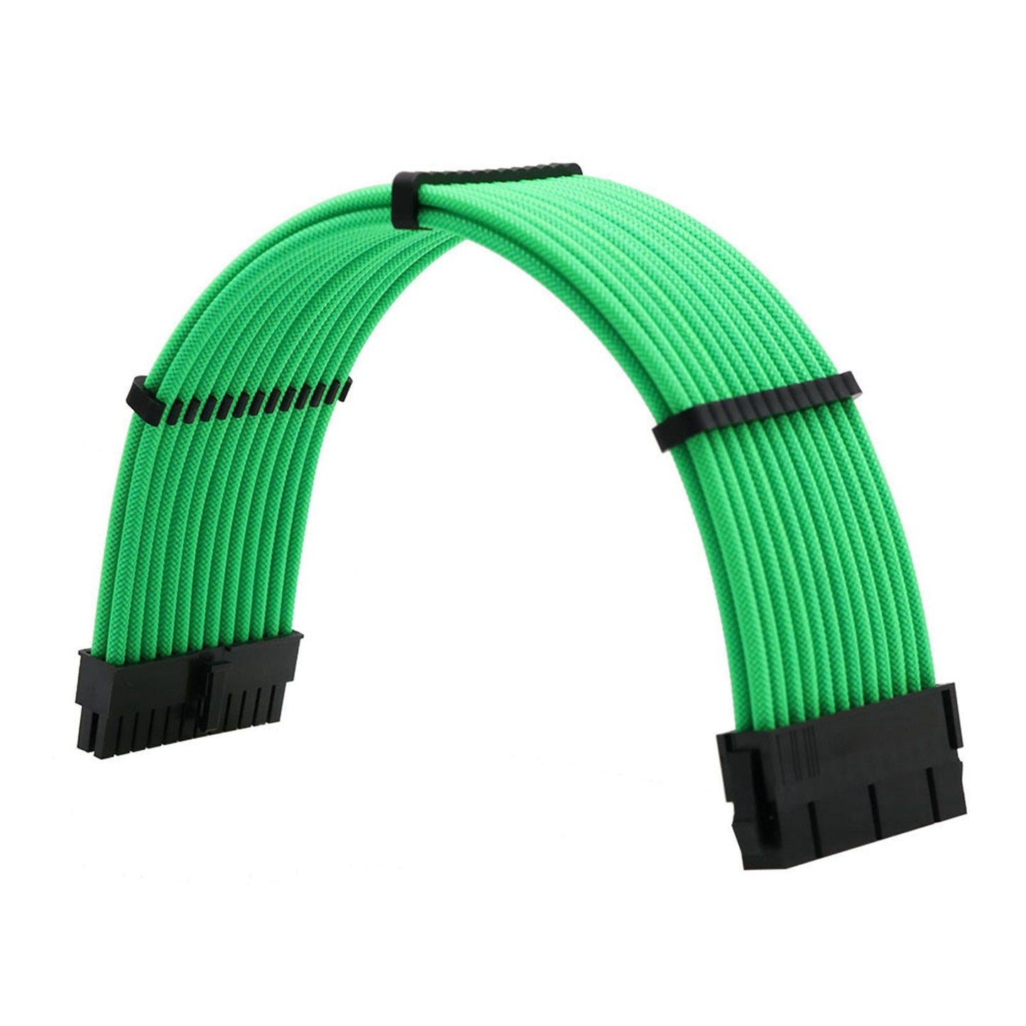 PSU Extension Cable Kit 30cm Motherboard 20+4P 8P 8P 2x PC 4 Lines Green