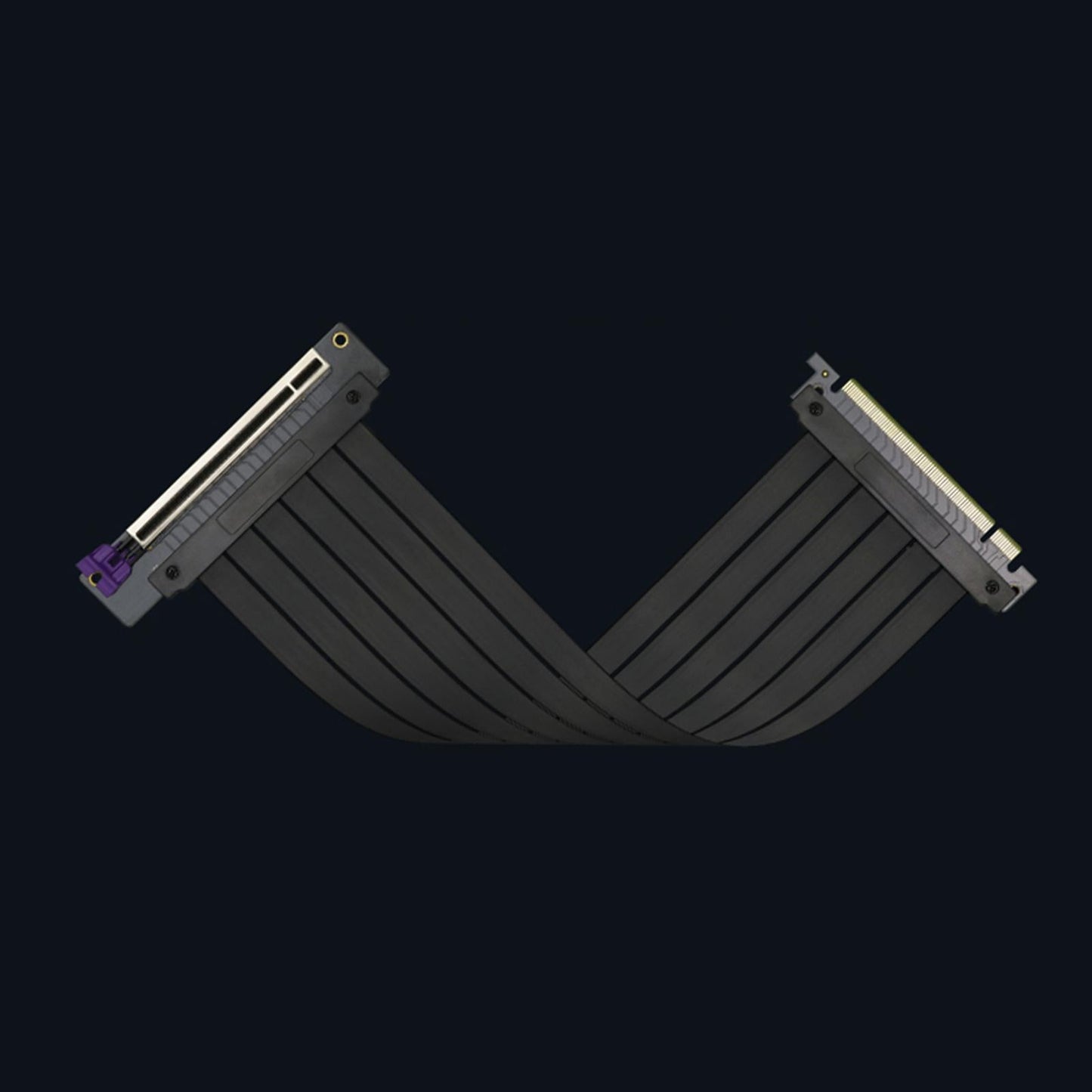 300mm PCI- E 3.0 16x Riser Cable Flexible 90 Degree Extension Cable for GPU