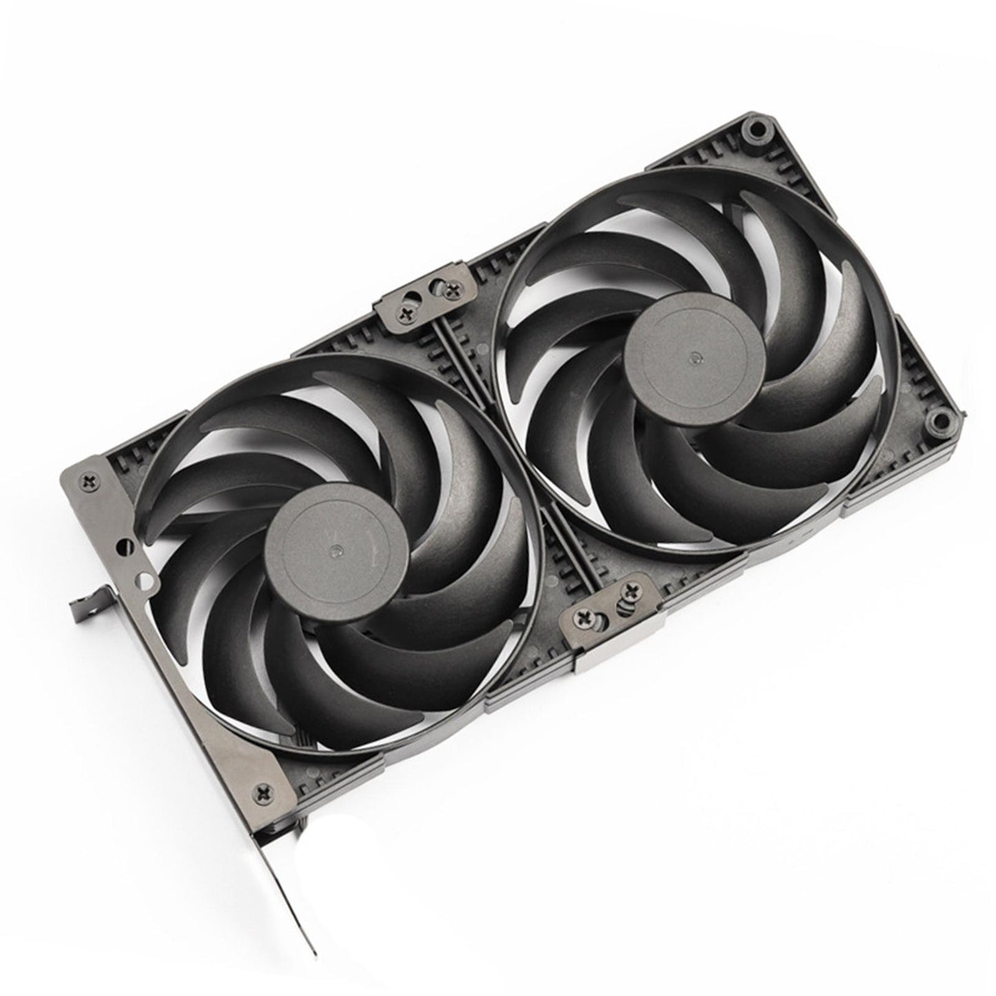 PCI Slot Graphics Card DIY Fan Bracket Computer Desktop Radiator Rack Black