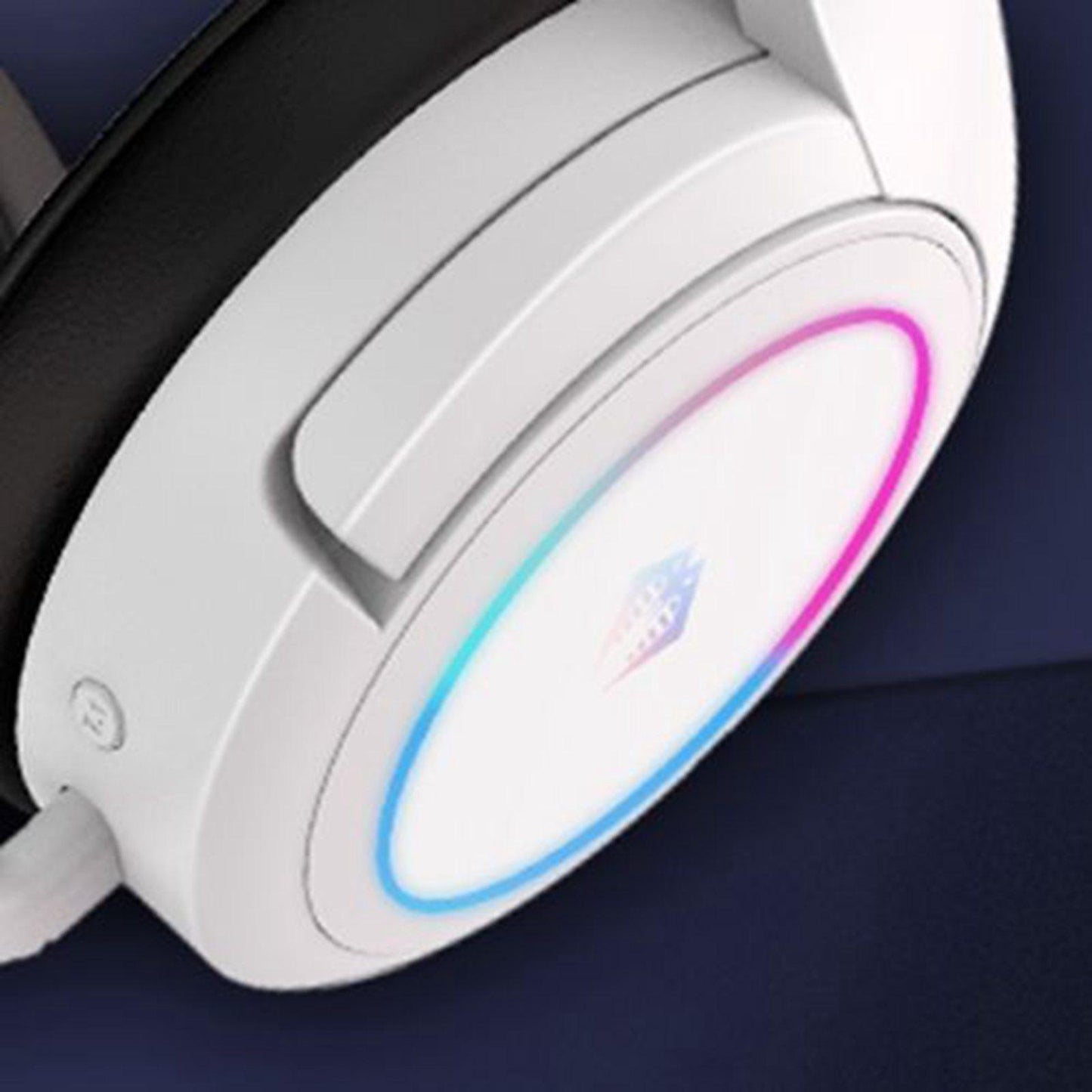 Gaming Headset Noise Cancellation for Travel USB to Type-C Adapter white