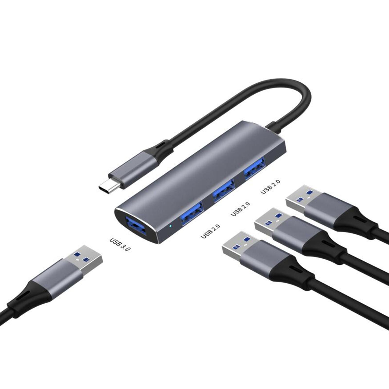 USB C Hub Tablet Laptop Multiport Card Reader Speakers Charging Transf ...