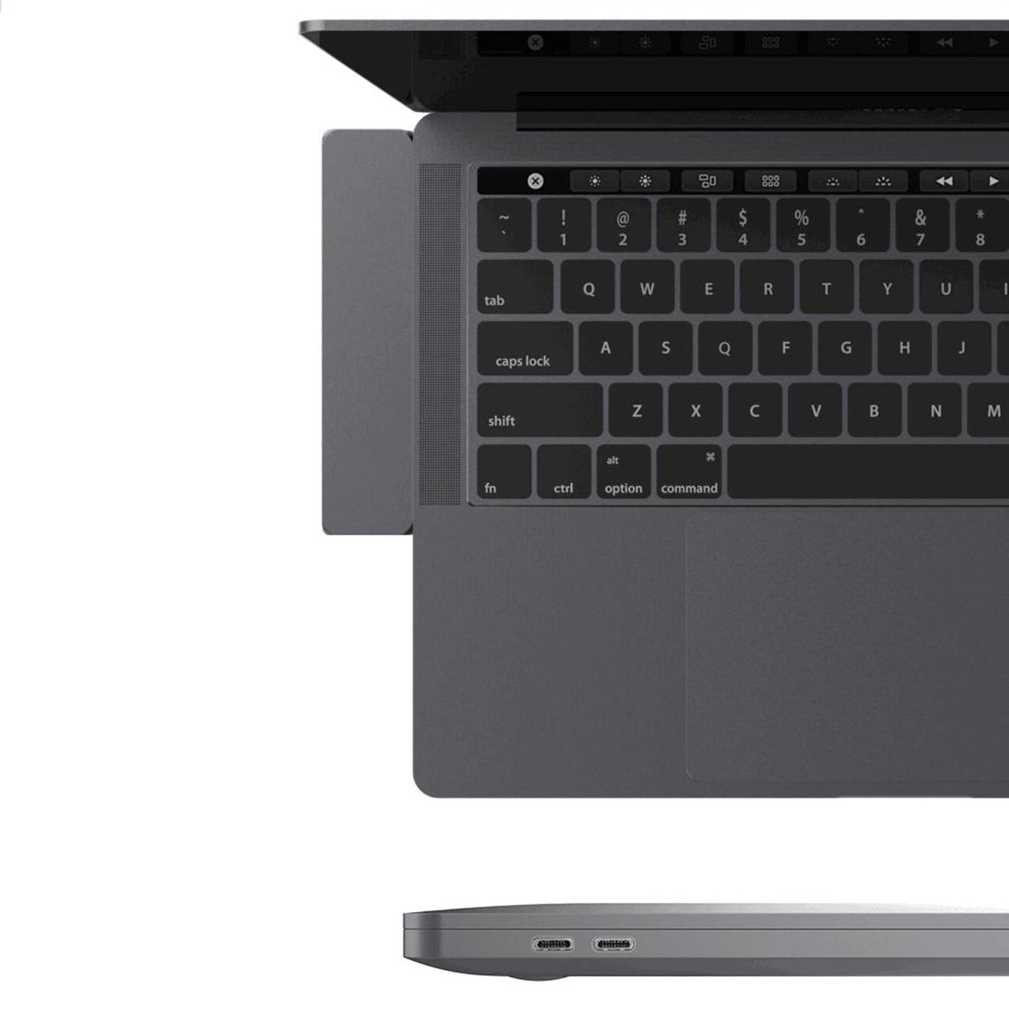 7-in-2 USB-C to USB3.0 Hub Metal-Integrated 7 Ports for Type-C Laptops