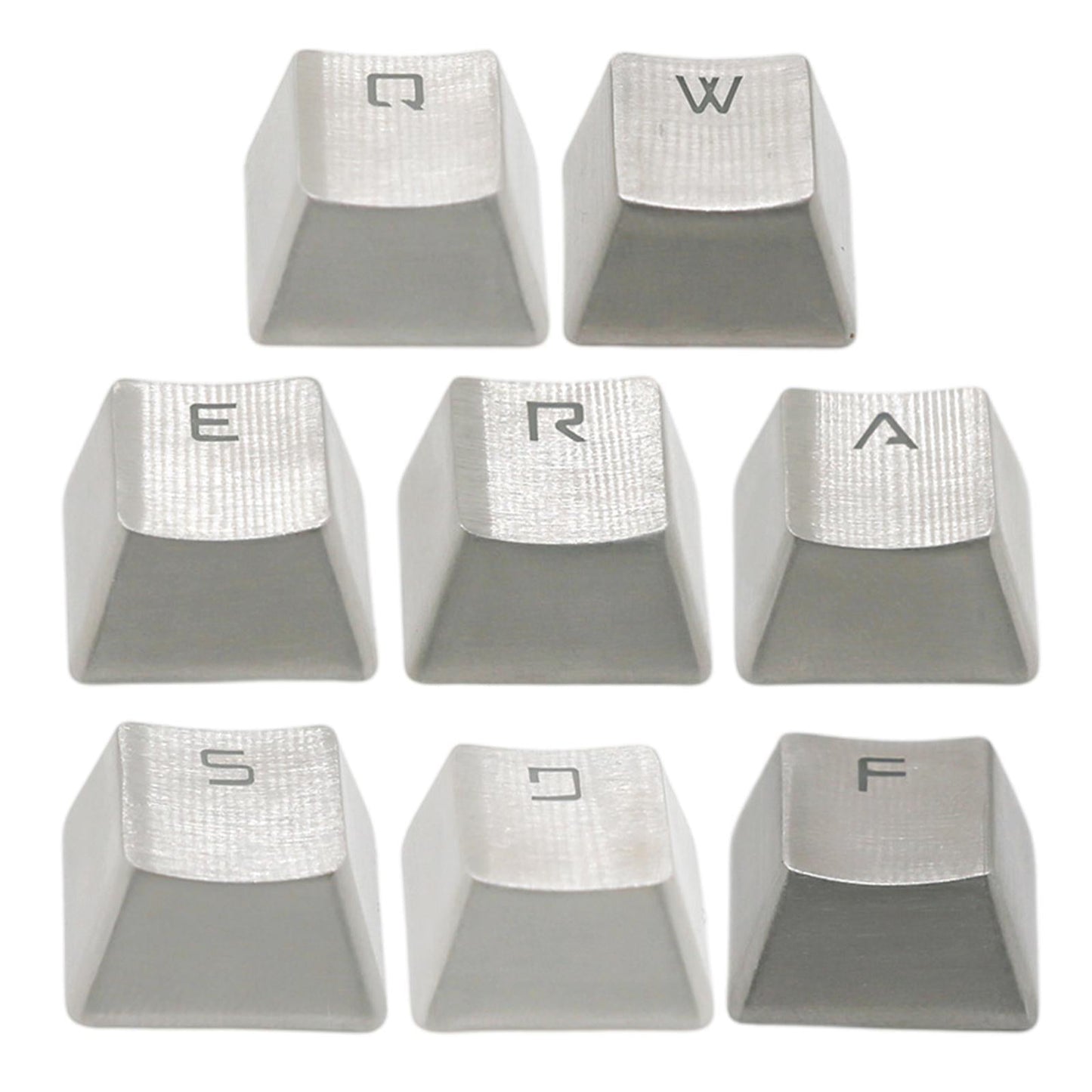 Metallic Keycaps Silver Color for CHERRY Mechanical Keyboard Professional Q