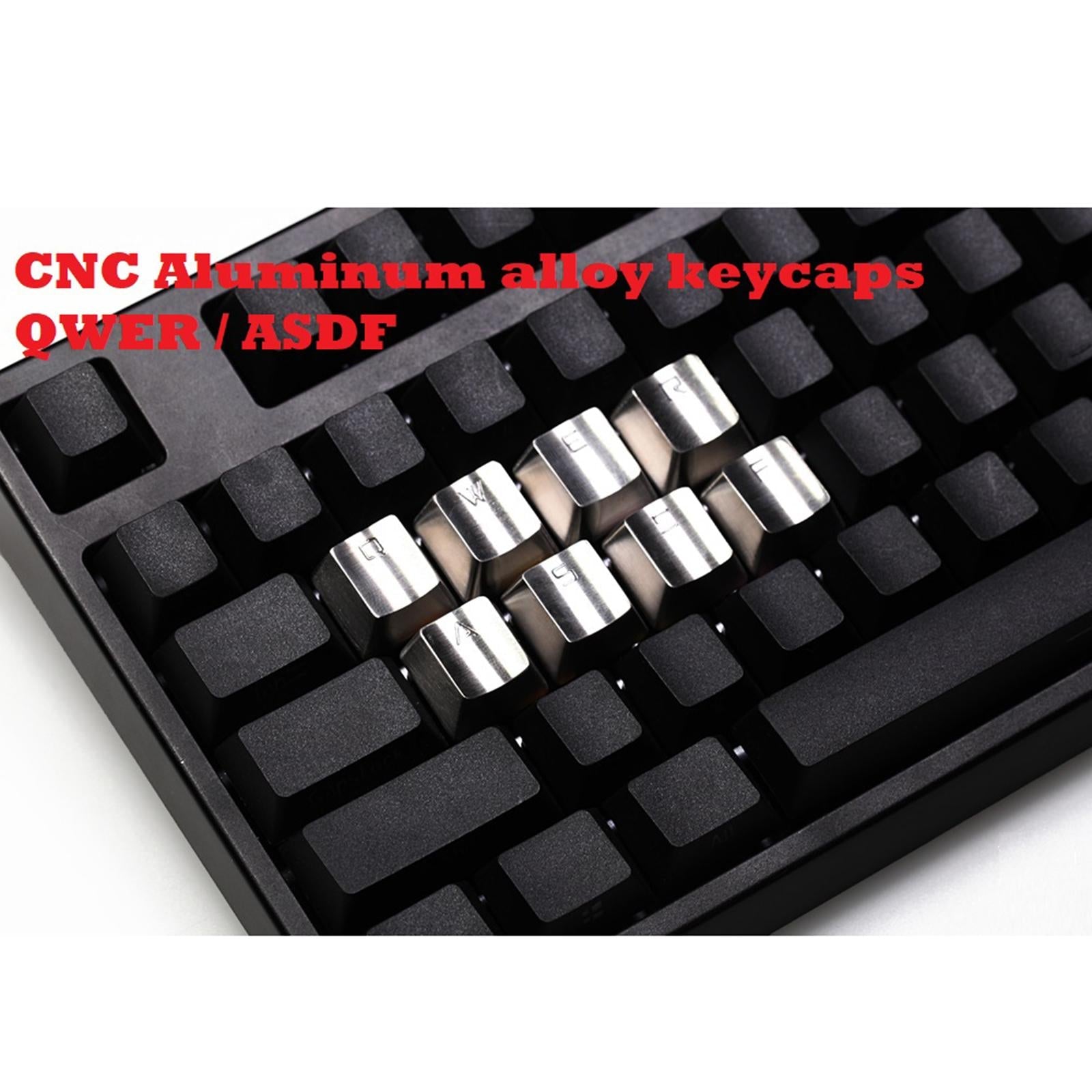 Metallic Keycaps Silver Color for CHERRY Mechanical Keyboard Professional W