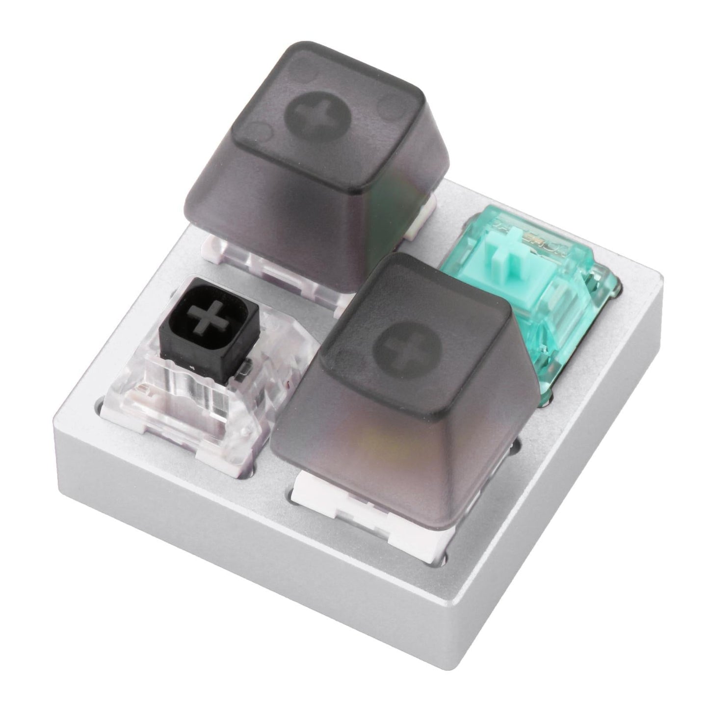4 Keys Switches Tester for Mechanical Keyboard Classroom Desk Silver