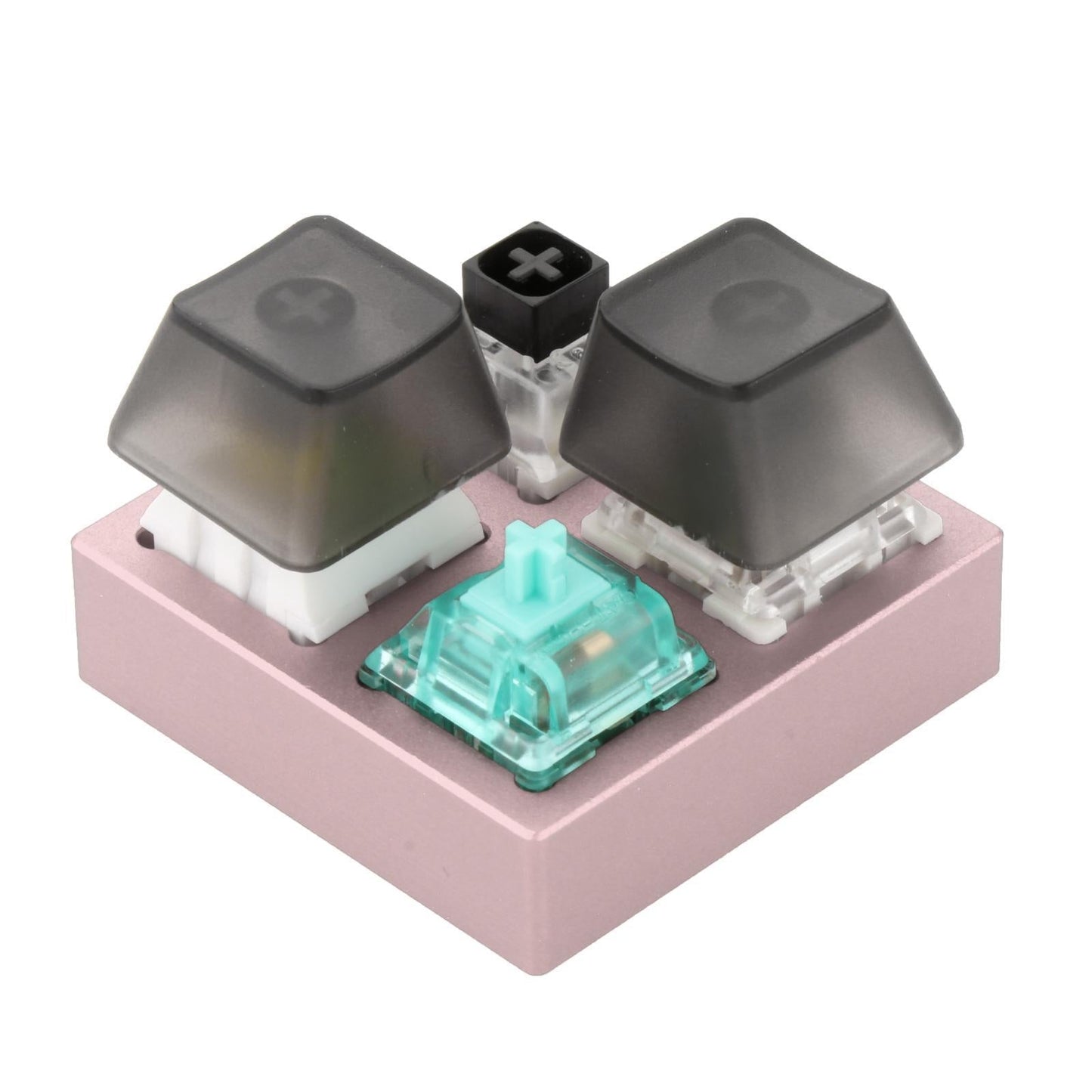 4 Keys Switches Tester for Mechanical Keyboard Classroom Desk Pink