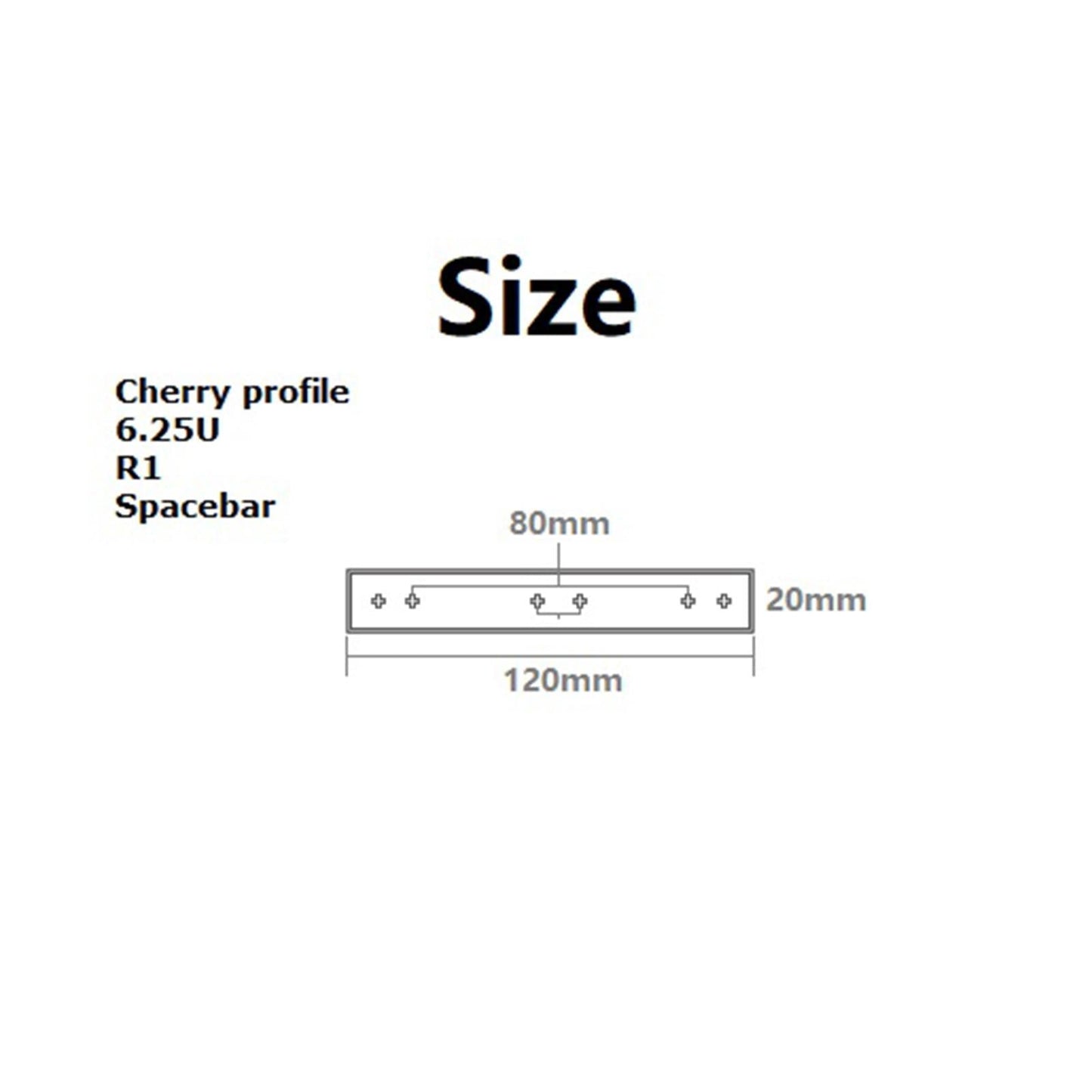 6.25U Spacebar Keycap for Leopold Computer Mechanical Keyboard blue