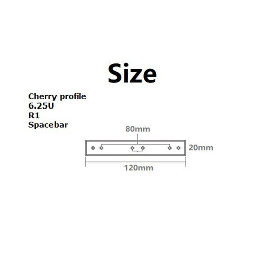 6.25U Spacebar Keycap for Leopold Computer Mechanical Keyboard blue