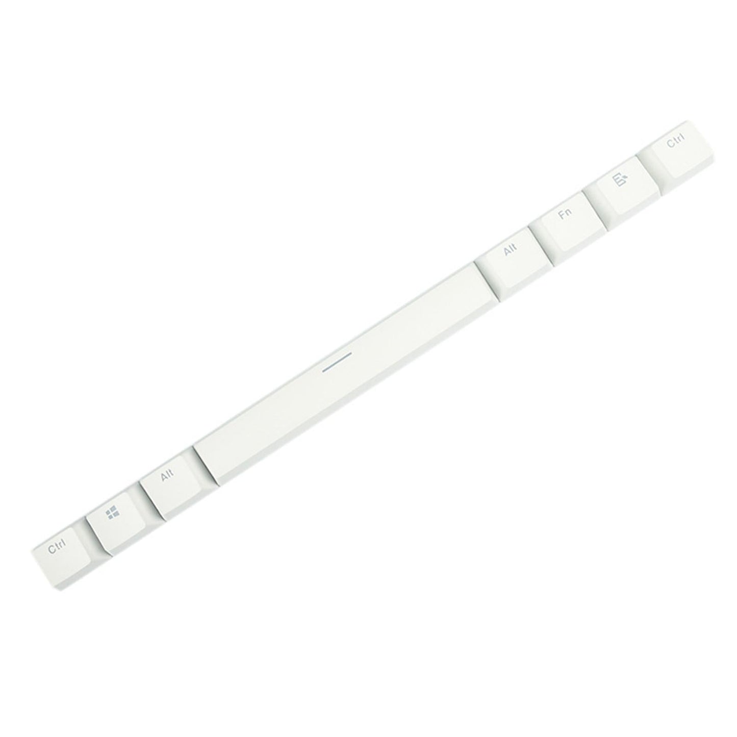 8 Pieces PBT Two-Color Translucent Keycaps for Mechanical Keyboard White