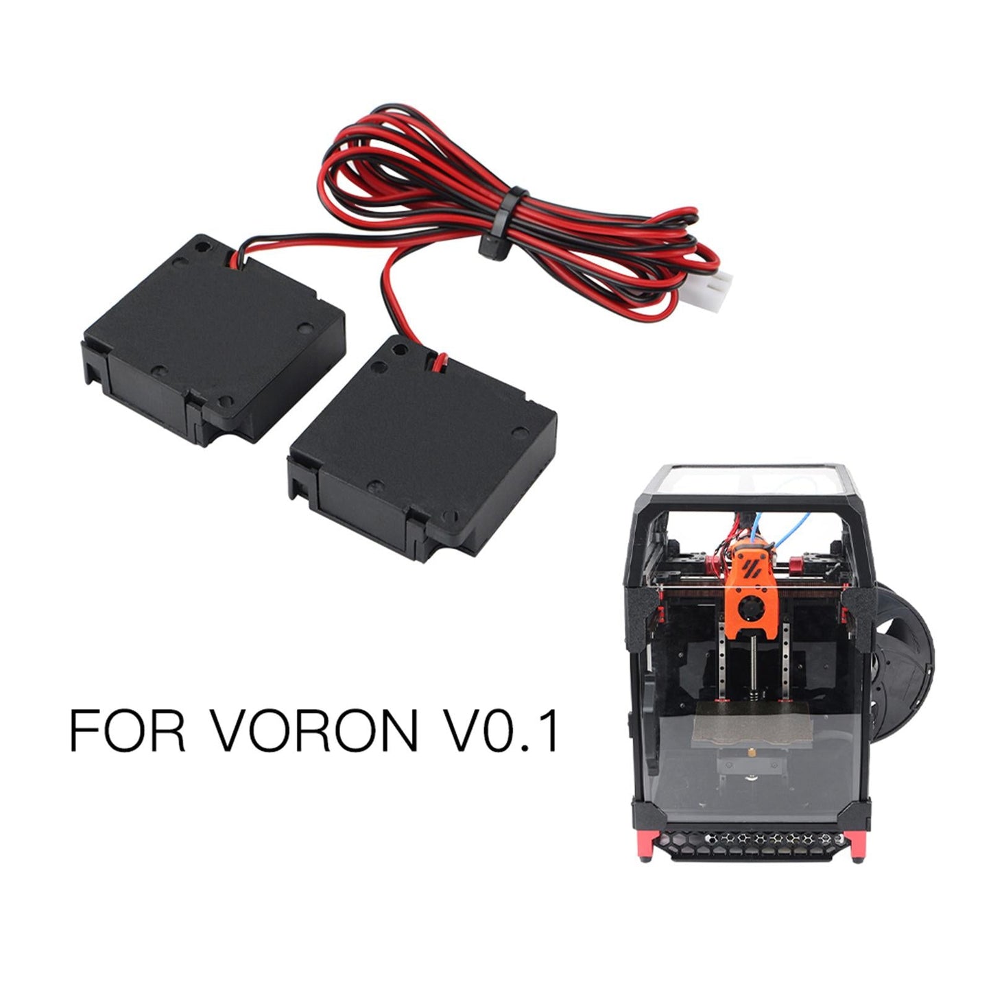 2Pcs 3010 Blower Fan Quiet Cooling for Voron V0.1 Accessory Replacement
