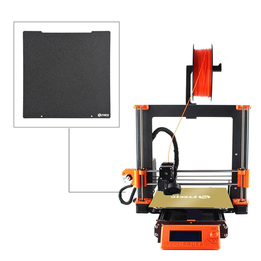 Pei Spring Steel Sheet Build Plate for Prusa i3 MK2.5 MK3S Parts Replacemnt Black with Magnetic