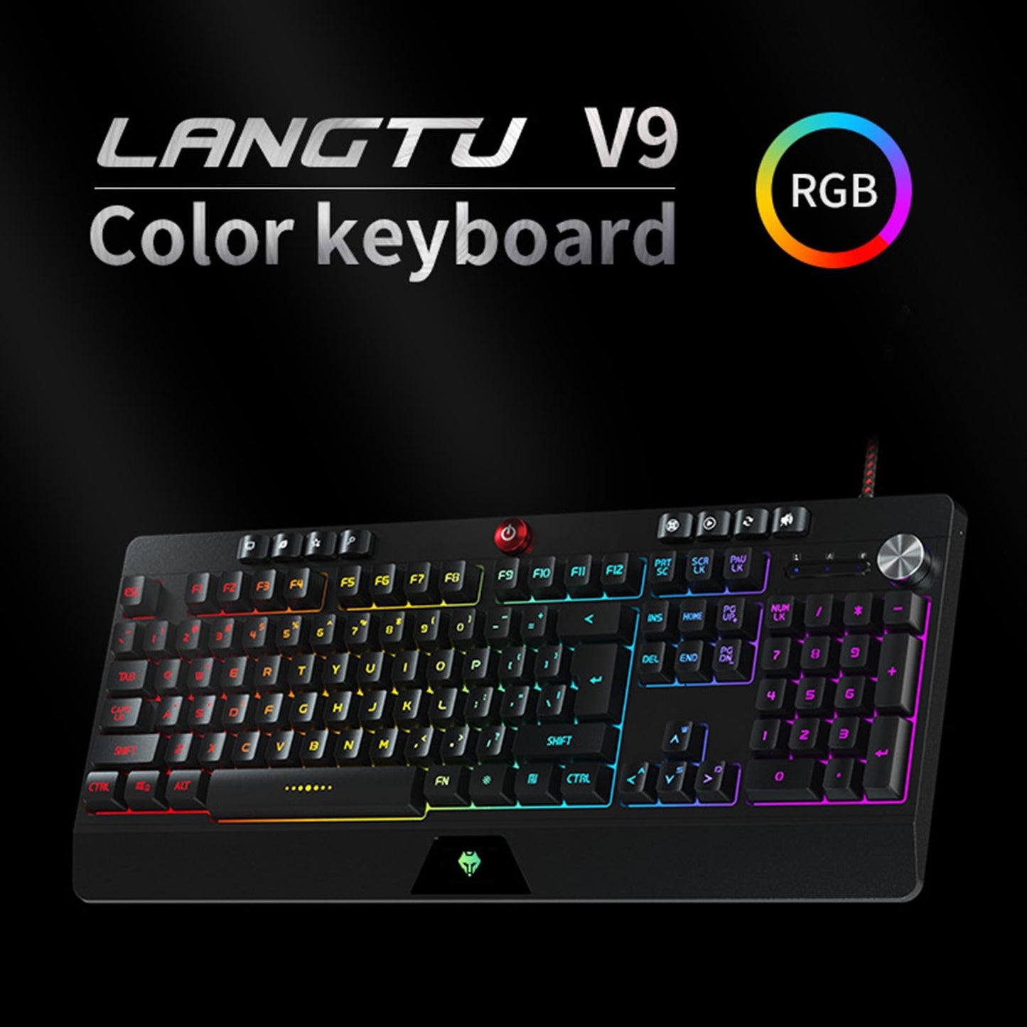 Gaming Keyboard and Mouse Set Standard Adjustable for Gamer Desktop White