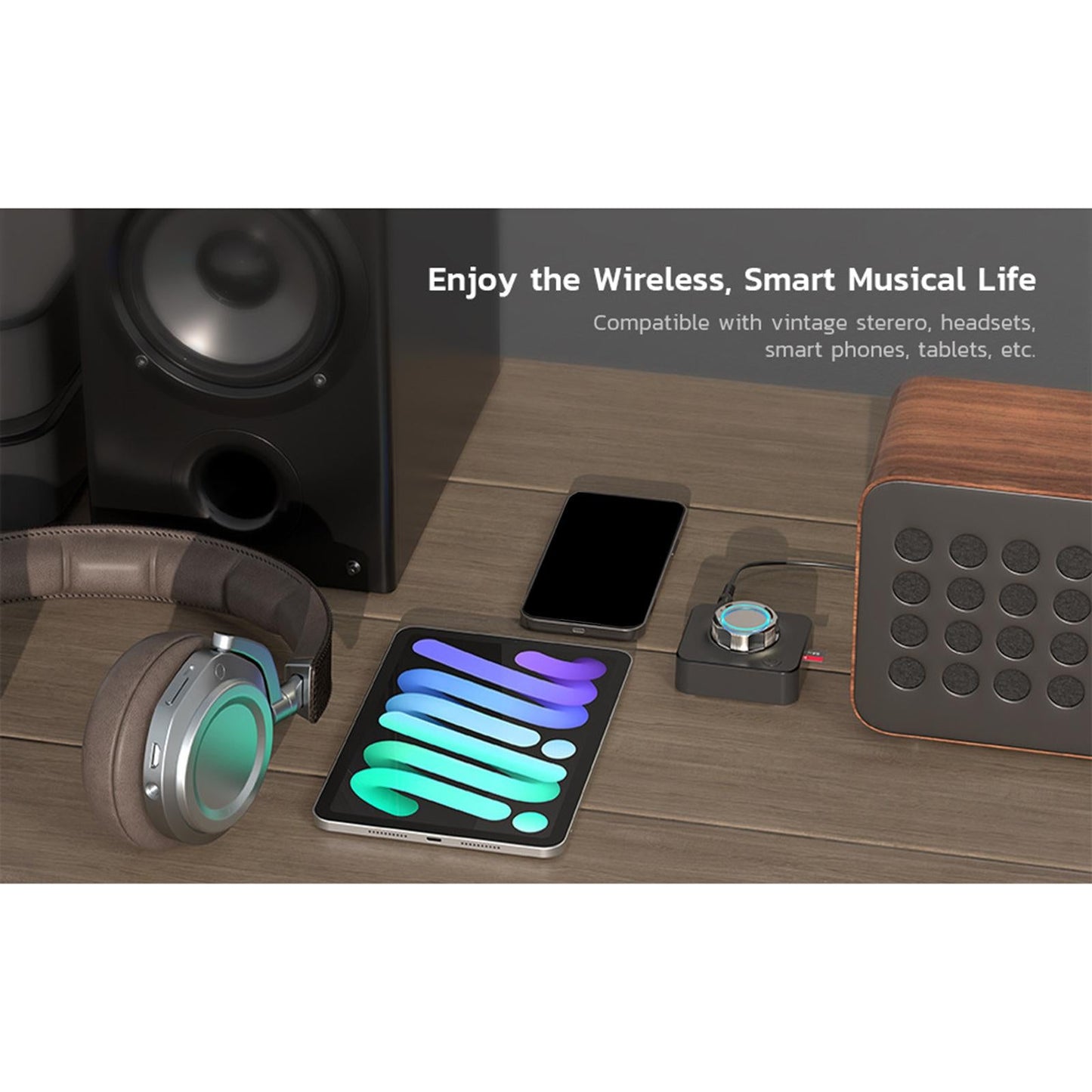 Wireless Bluetooth 5.0 3.5mm AUX Audio Receiver Stereo Home Car Adapter