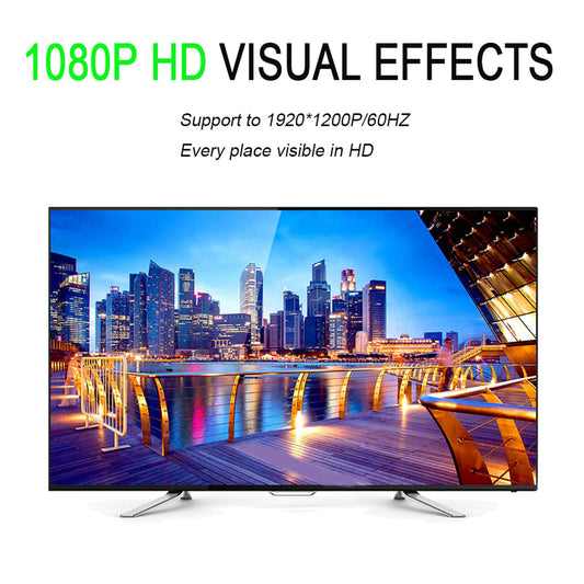 Hdmi-Compatible to VGA Male to Female for Computer Projector black