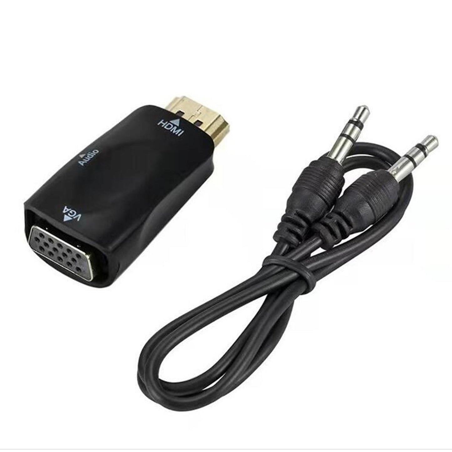 Hdmi-Compatible to VGA Male to Female for Computer Projector black