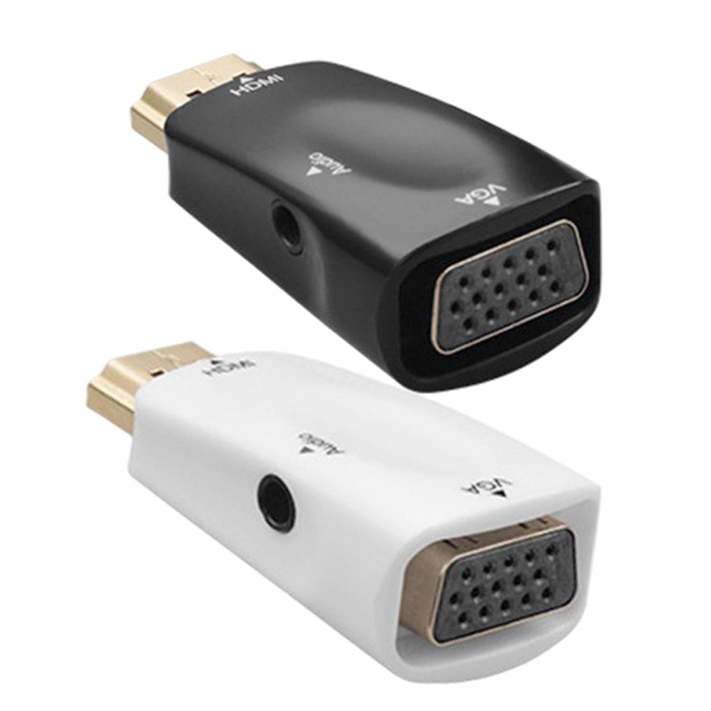 Hdmi-Compatible to VGA Male to Female for Computer Projector black