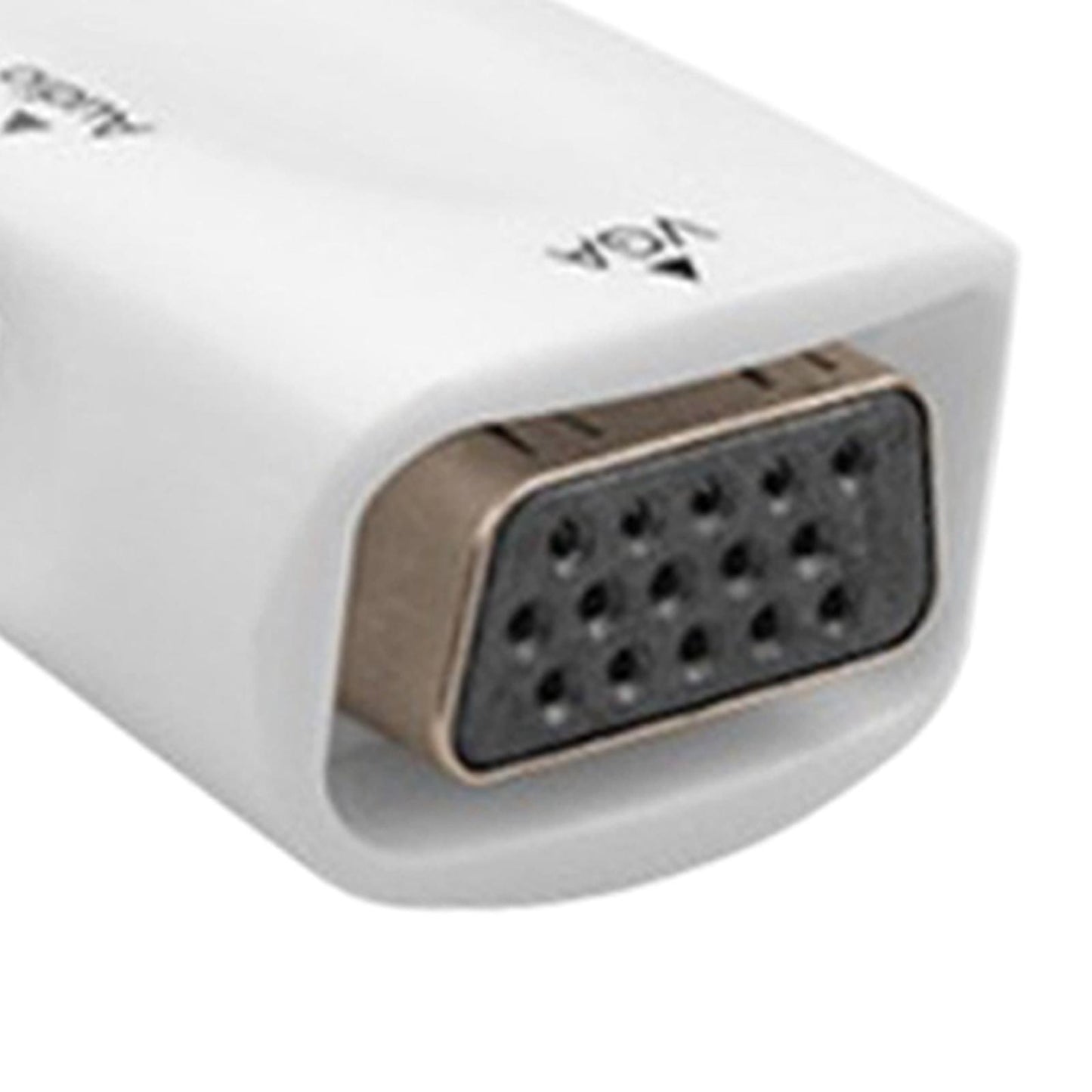 Hdmi-Compatible to VGA Male to Female for Computer Projector white