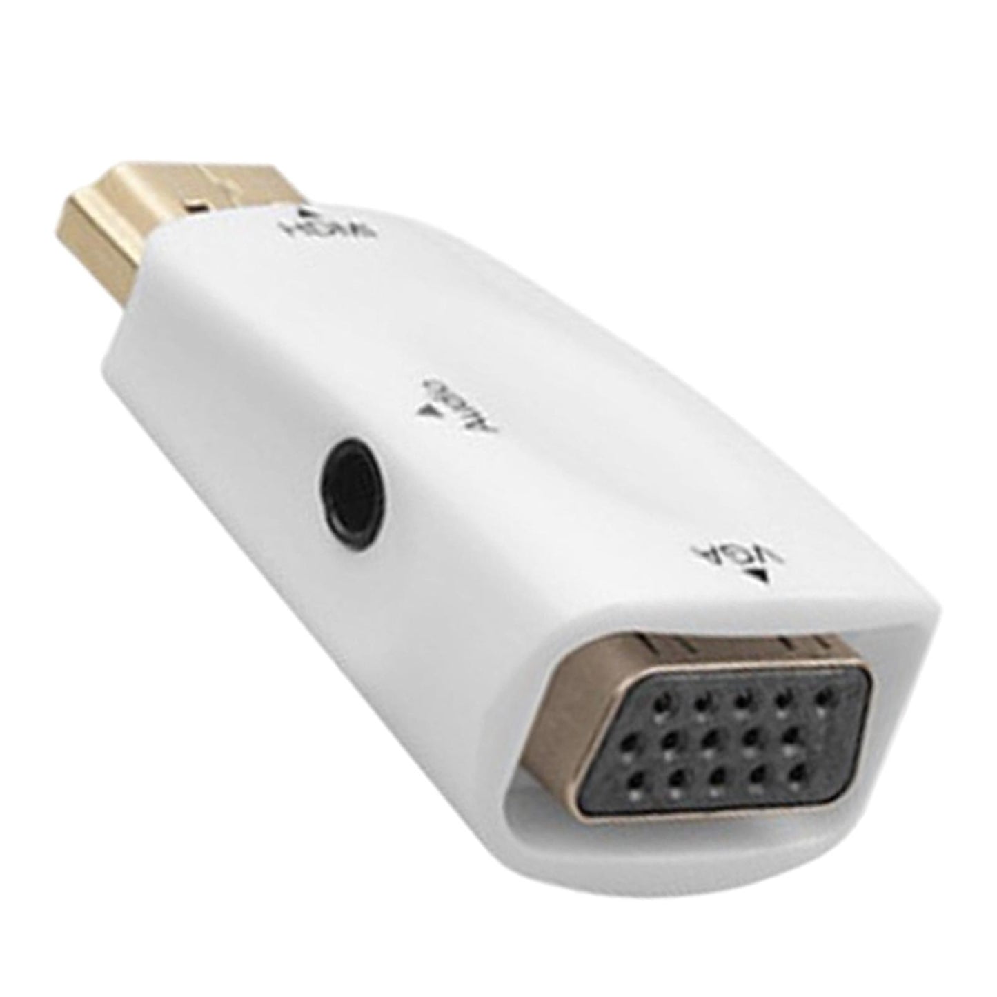 Hdmi-Compatible to VGA Male to Female for Computer Projector white