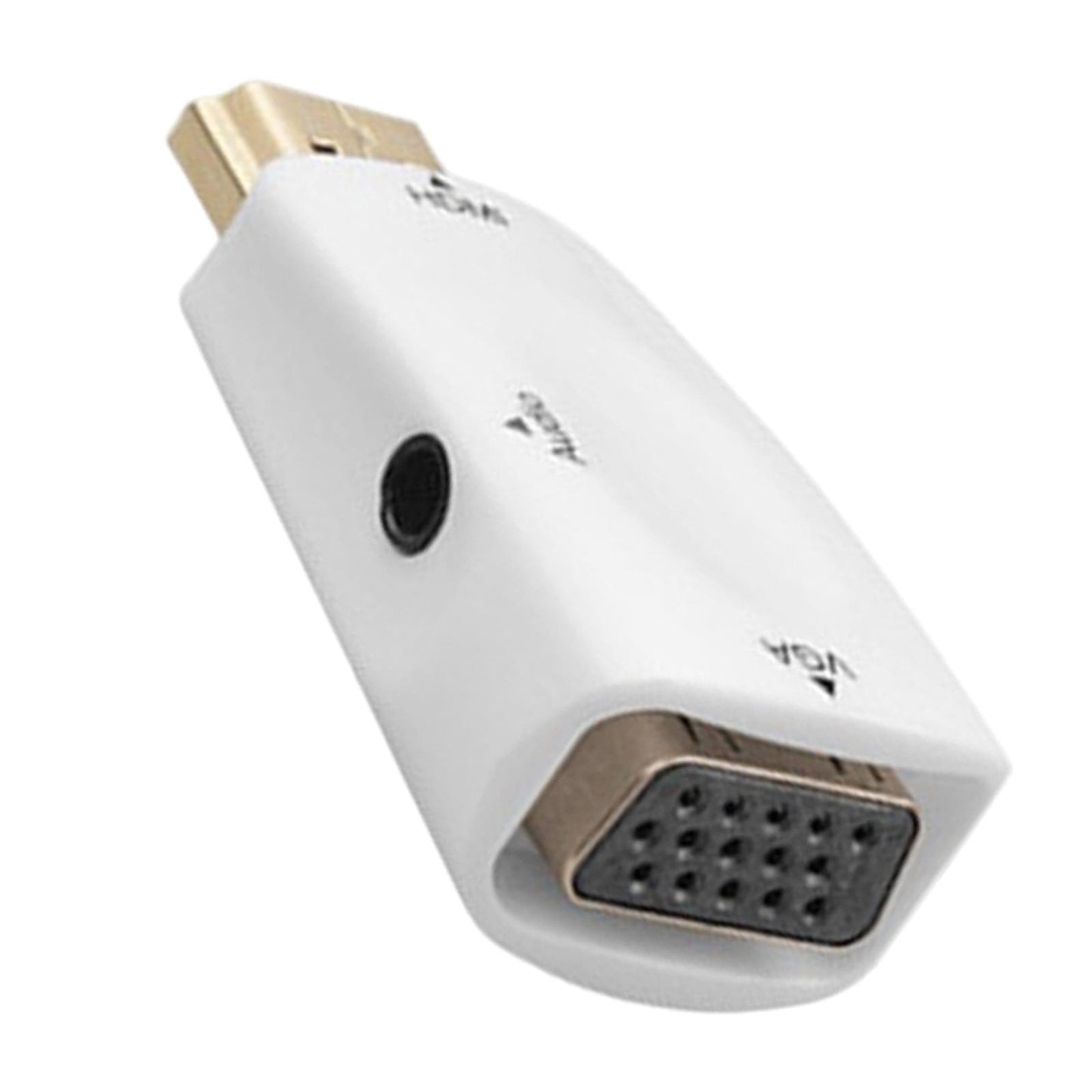 Hdmi-Compatible to VGA Male to Female for Computer Projector white