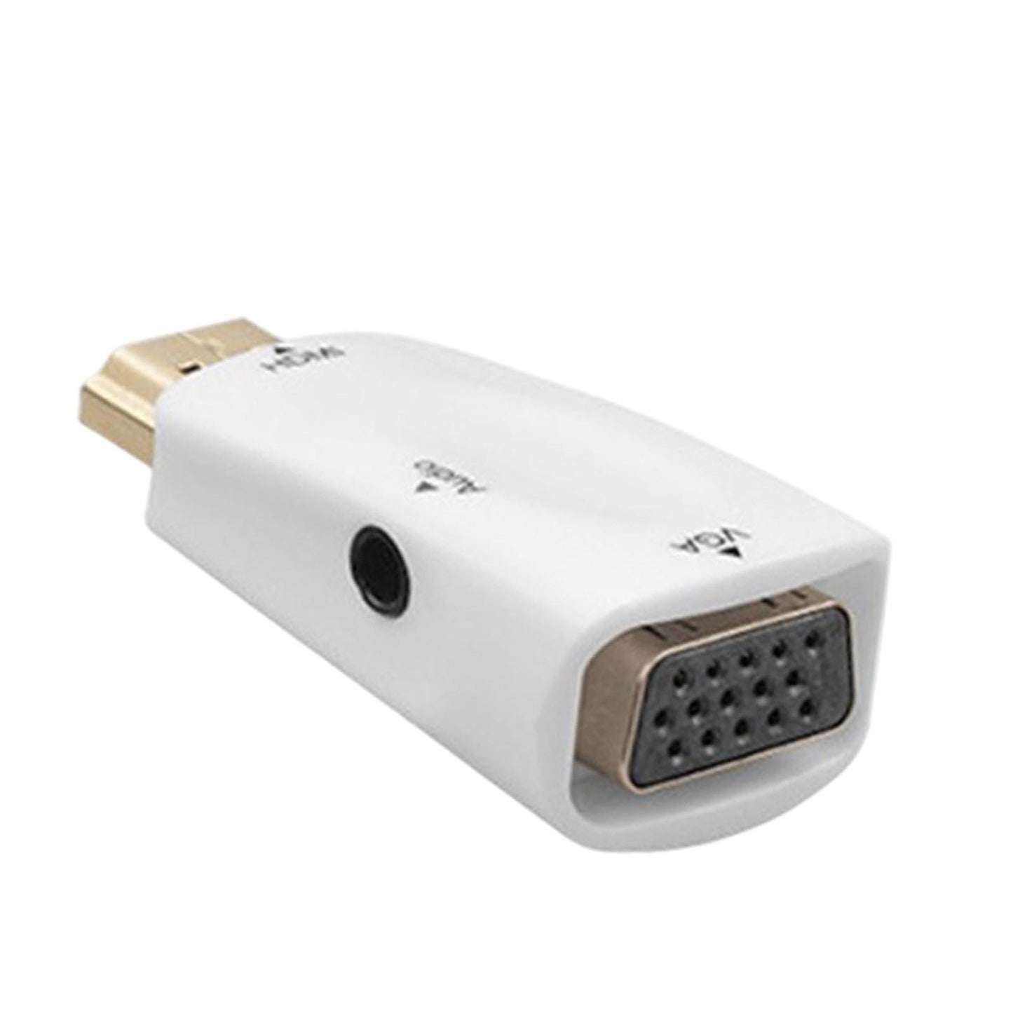 Hdmi-Compatible to VGA Male to Female for Computer Projector white