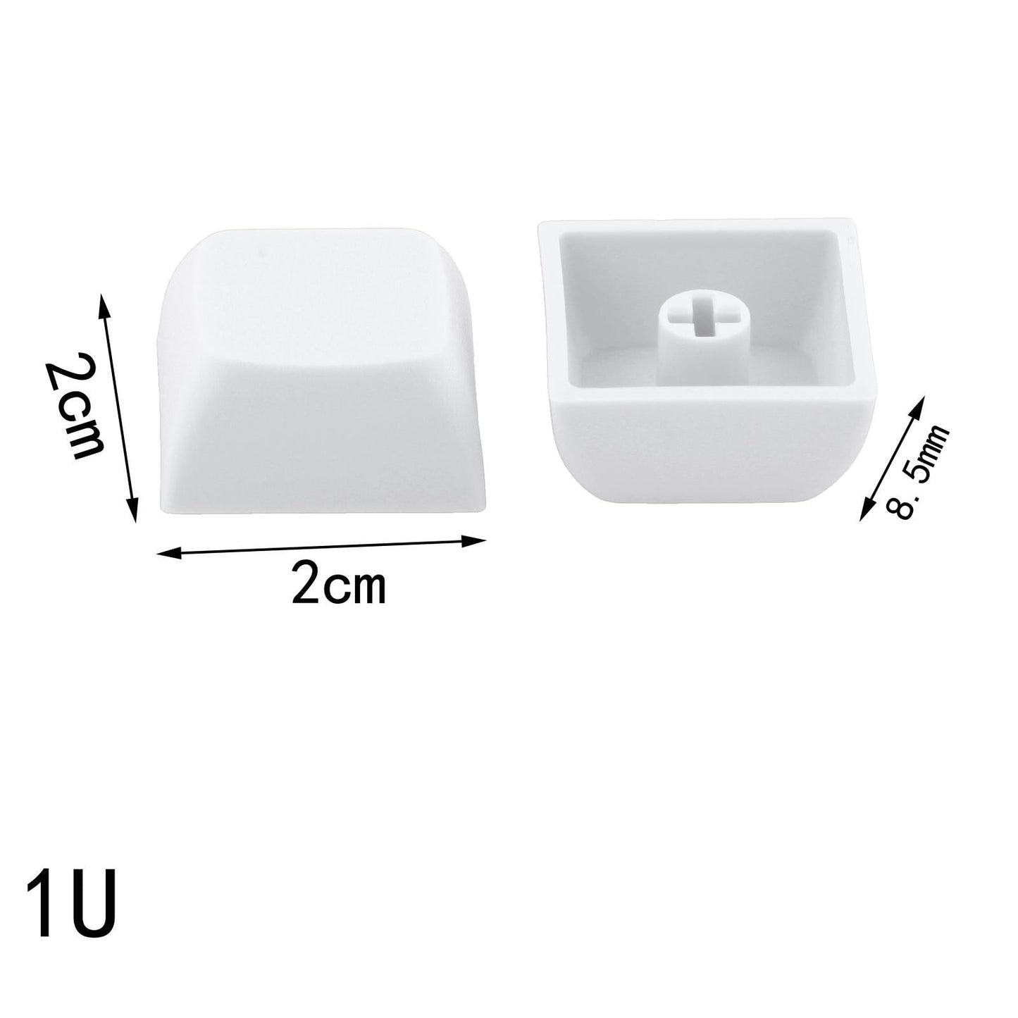 10x PBT Keycaps Set DIY Replacement Parts Game Lovers for CHERRY MX Switches White