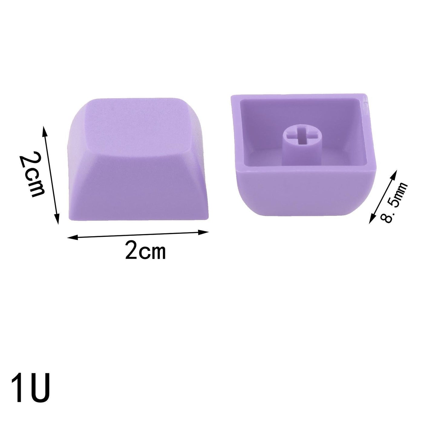 10x PBT Keycaps Set DIY Replacement Parts Game Lovers for CHERRY MX Switches Purple