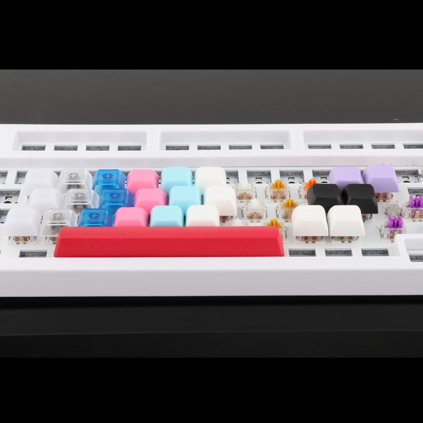 10x PBT Keycaps Set DIY Replacement Parts Game Lovers for CHERRY MX Switches Purple