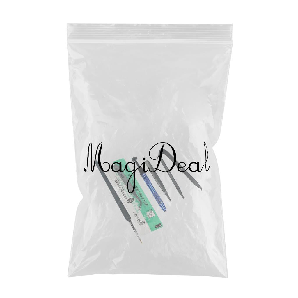 5Pcs Mechanical Keyboard Switch Lube Brushes Tool Kit for Stabilizer black