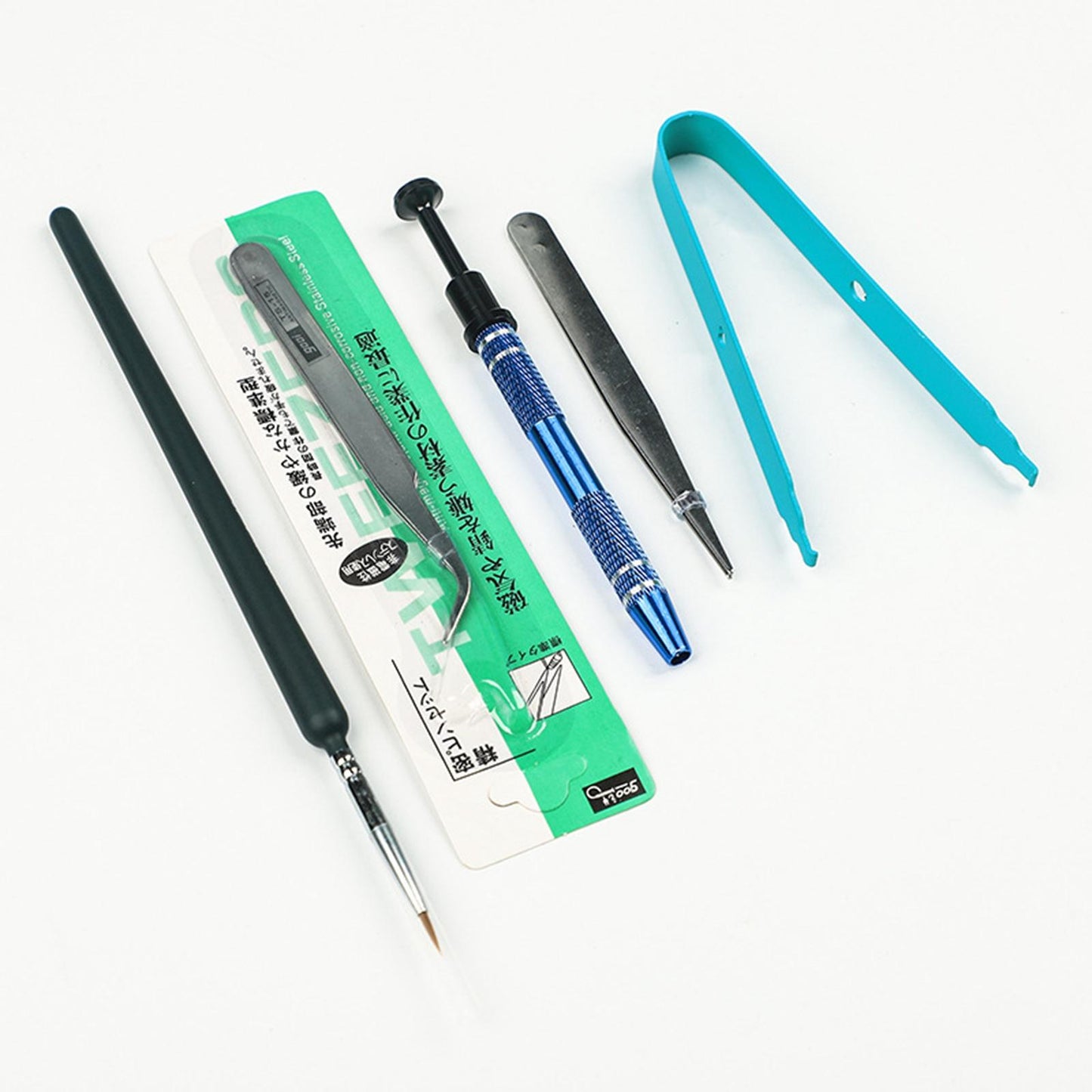 5Pcs Mechanical Keyboard Switch Lube Brushes Tool Kit for Stabilizer blue