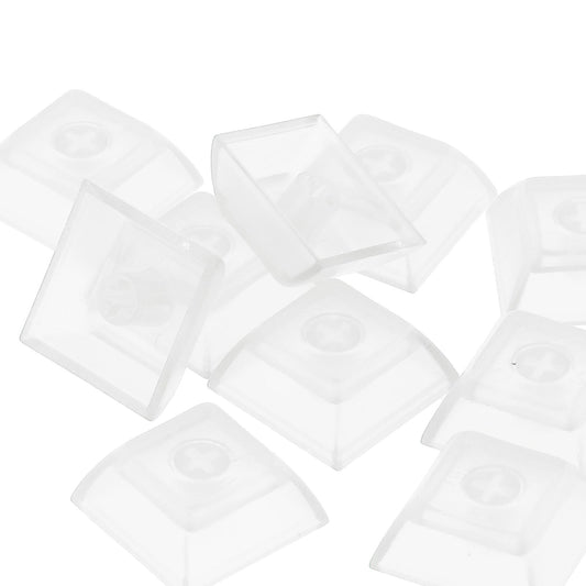 10x 1U Transparent Keycaps Thick PBT for Cherry MX Switches Game Lovers Clear