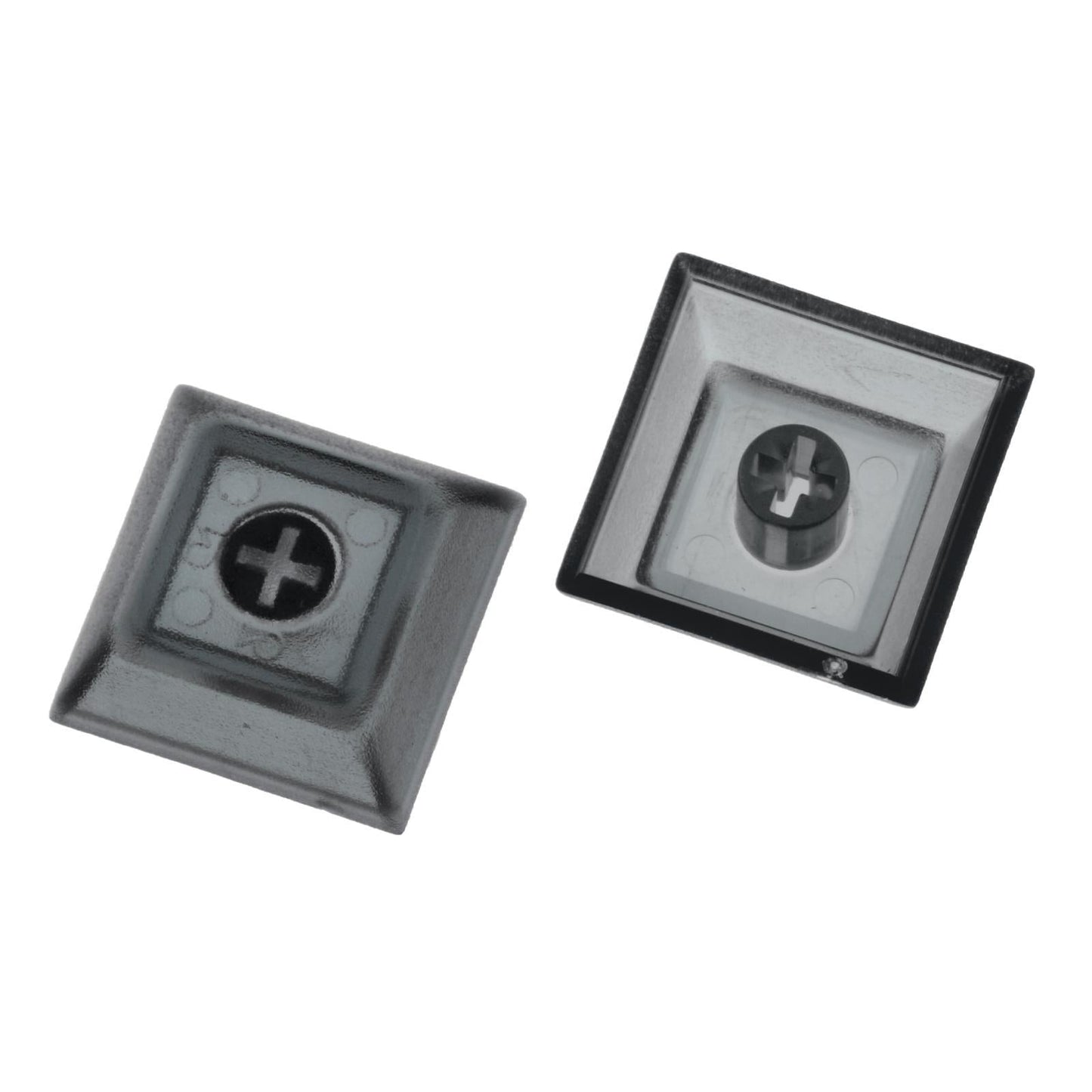 10x 1U Transparent Keycaps Thick PBT for Cherry MX Switches Game Lovers Clear Black