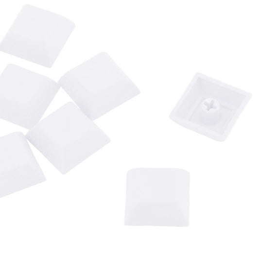 10x 1U Transparent Keycaps Thick PBT for Cherry MX Switches Game Lovers White