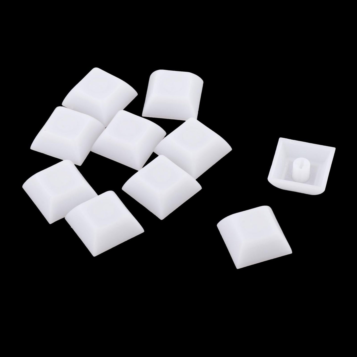 10x 1U Transparent Keycaps Thick PBT for Cherry MX Switches Game Lovers Cream White