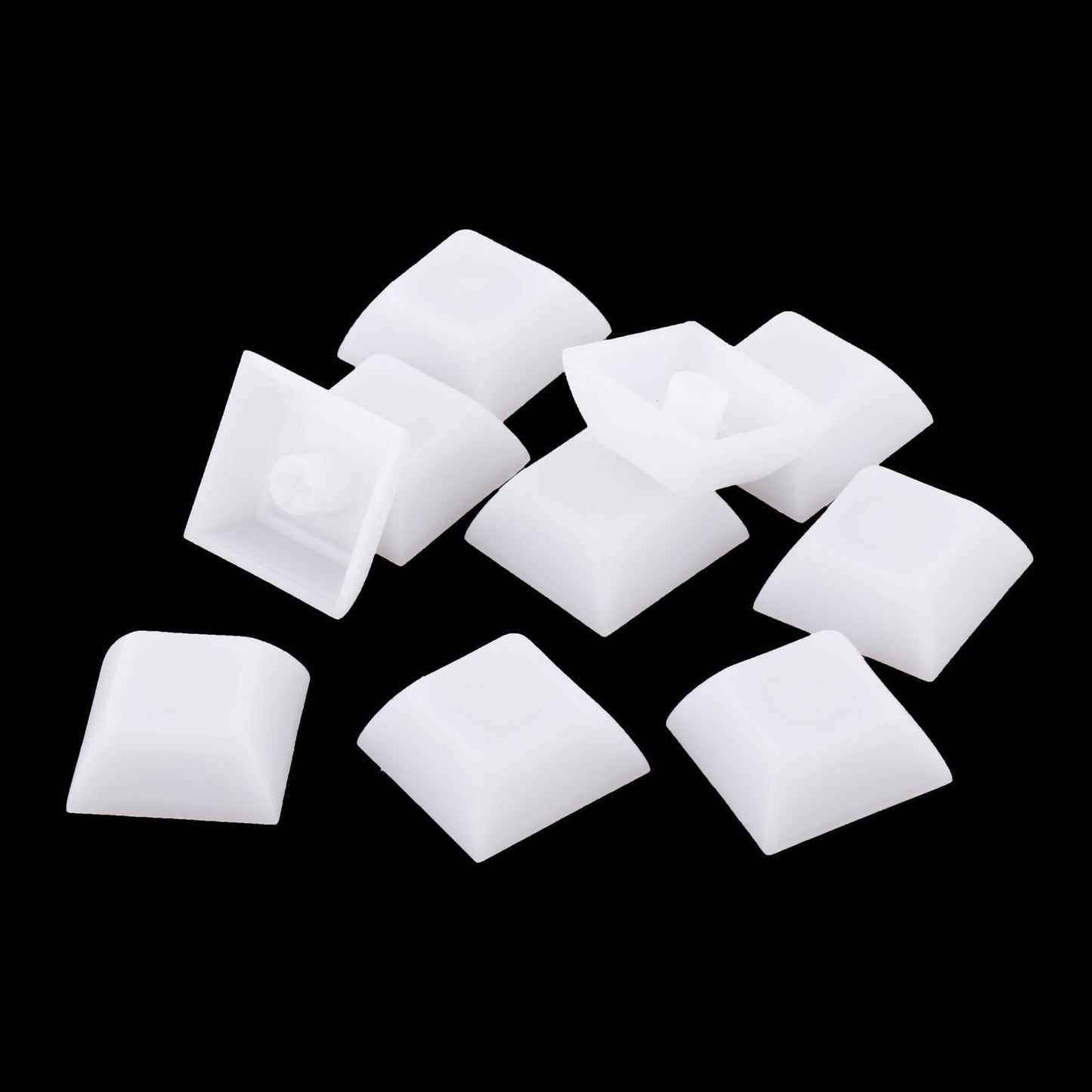 10x 1U Transparent Keycaps Thick PBT for Cherry MX Switches Game Lovers Cream White