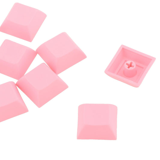 10x 1U Transparent Keycaps Thick PBT for Cherry MX Switches Game Lovers Pink